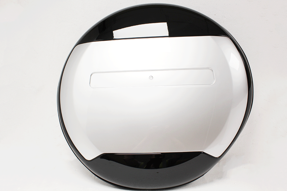 GLOSS BLACK & SILVER WHEEL COVER GA2891